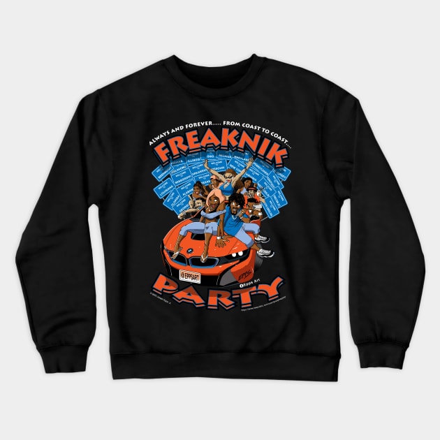 Freaknik Party Crewneck Sweatshirt by Epps Art